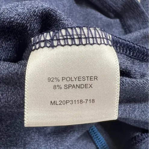 Magnolia Lane Tech Masters Golf 1/4 Zip Pullover Heathered Blue Size L