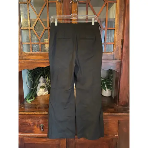 Boden Black Crop Flare Leg Trousers Women's US 6R High Waist Career Casual Size 6