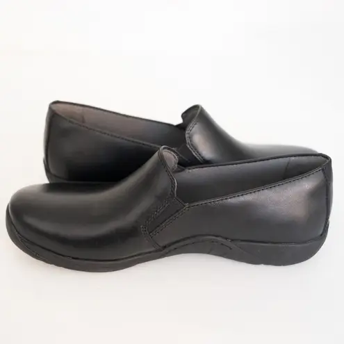 Dansko - Nora Black Leather Slip-On Shoes Size EU 40 (US 9.5–10)