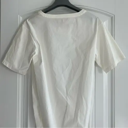 Lily White MARNI Italy Short Sleeve Blouse Stretch Popeline, Size US 2 EU 38 NWT