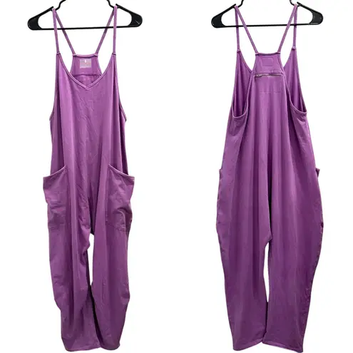 Free People Movement Hot Shot Onesie Deep Mulberry Purple Boho Granola Lounge Size XS
