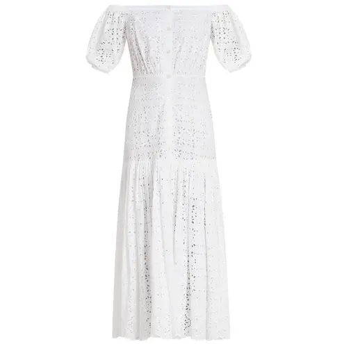 Veronica Beard NWT Cali White Eyelet Dress