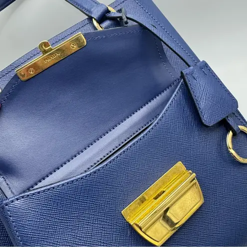 Prada  Metropolis Saffiano Lux Leather Shoulder Bag Bruette NEW - Image 10