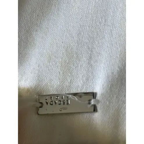 Escada Sport Ivory Jacquard Slim Pants Subtle Snakeskin Size 6