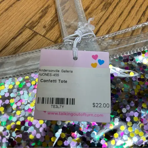 Talking Out Of Turn | Confetti Main Squeeze Flat Tote NWT Pink