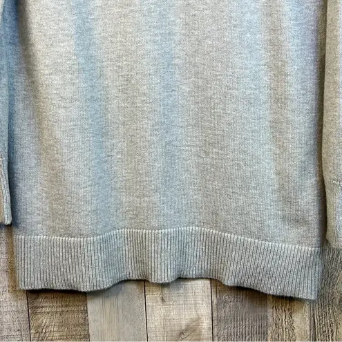 Gray Small Super Soft Long Sleeve V