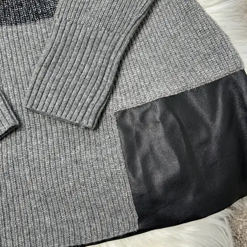 LAFAYETTE 148 Knit Sweater Womens Size Small Wool Cashmere Angora Blend Winter Gray