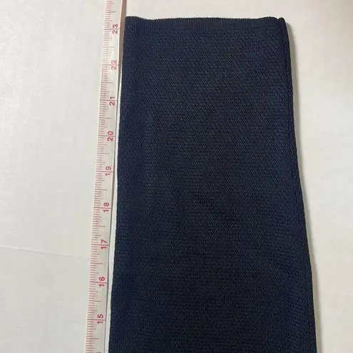 Misook Women's Colorblock Diamond Cardigan Sweater Black Geometric Long Line S