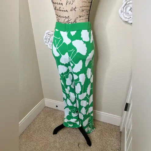 Diane Von Furstenberg X Target Ginkgo Green Sweater Knit Wide Pants Sz XXL