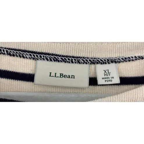 LL BEAN Womens XLp Tunic Top Striped 3/4 Sleeve Lightweight Sweater Size undefined