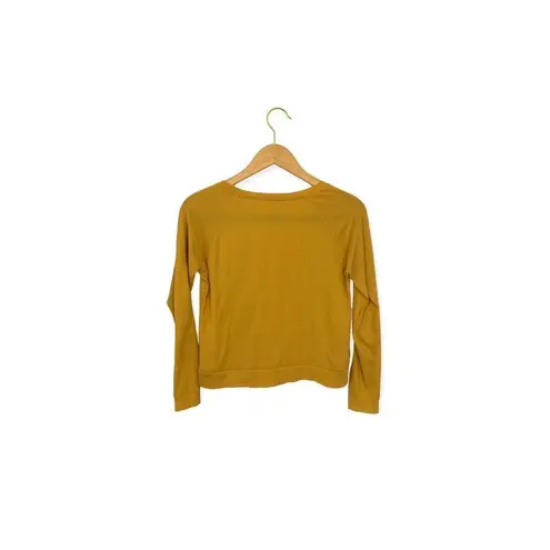 M&M’s Women’s Small Yellow Long Sleeve Graphic Tee | Character Print Shirt