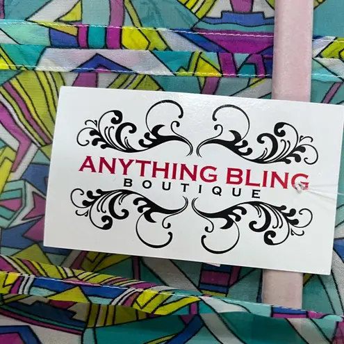 Palm Beach Geometric Boutique Print Kimono Sheer top throw over shrug wrap style Black Size undefined