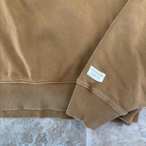 The Normal Brand Sweater Womens Size Large Jackie Vintage Fleece Crewneck Brown
