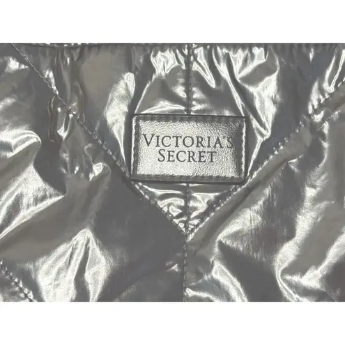Victoria's Secret VICTORIA’S SECRET Rose Gold Metallic Quilted Puffer Tote Shoulder Bag Purse