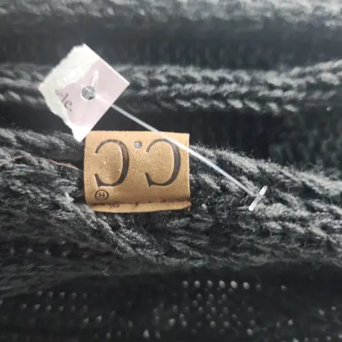 CC Infinity Scarf Knit Cable Chunky Winter Neck Warmer Snood Black