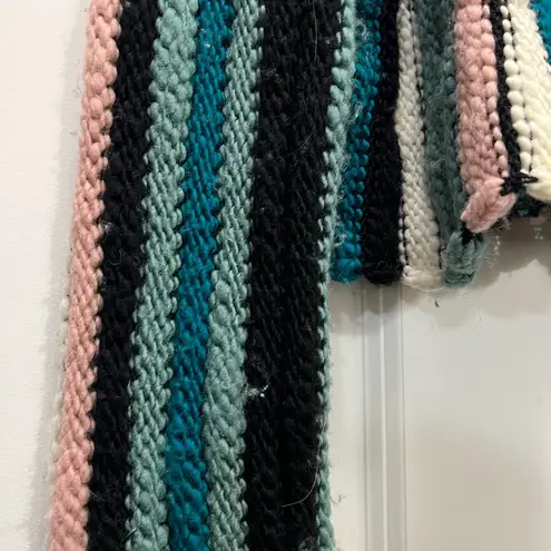 Aisling Camps Multicolor Striped Palm Cropped Sweater Size Small $540 Black