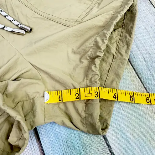Pistola Savanna Windbreaker Short Size XS Khaki Olive Tan Shorts Pull On Sporty