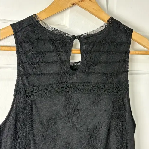 Black Lace Sleeveless Top Whimsigoth Victorian Dark Fairy Goth Coquette Feminine