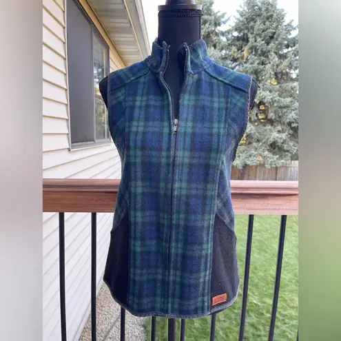 Stormy Kromer Wool Vest Womens The Ida Outfitter Plaid Green Blue USA Small