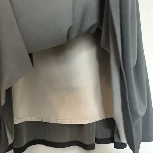 Evelyn Size Small Skirt Elastic Waist Black Cream Ikat Lined Poly Blend Midi