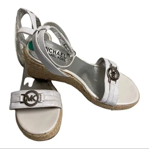 MICHAEL MICHAEL KORS,Women’s EspadrillesWedgeHeels White Size undefined