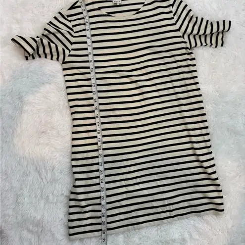 KULE The Tee Dress Black and White Striped Mini Dress Size XS