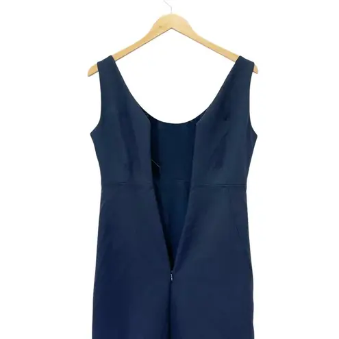 Club Monaco NWT Button Back Vent Dress Size 2 Dark Blue Tailored Modern Dress