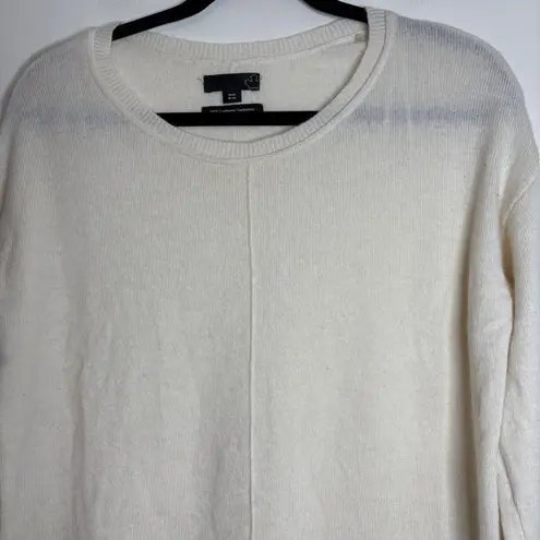 Sears Canada Cashmere Cream 100% Cashmere Crew Neck Long Sleeve Sweater M 8 10 Size undefined