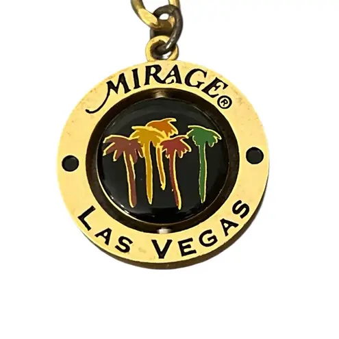 VTG Mirage Hotel Casino Las Vegas Gold Tone Metal Collectible Palm Trees