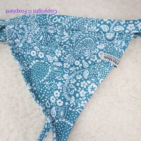 NEW Rhythm x Free People Mecca Bralette Bikini Top Size M Teal Blue Size M