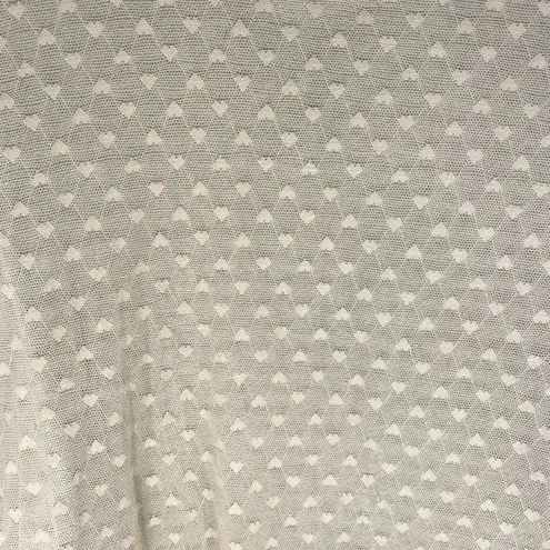 julie's closet Julie’s Closet Women’s Small Cream Sleeveless Tank Top Bow Accent Polka Dot