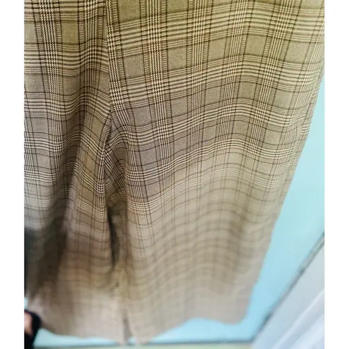 Hem & Thread Brown Jumpsuit Women’s Small S Plaid Overall Jumpsuit New W Tags