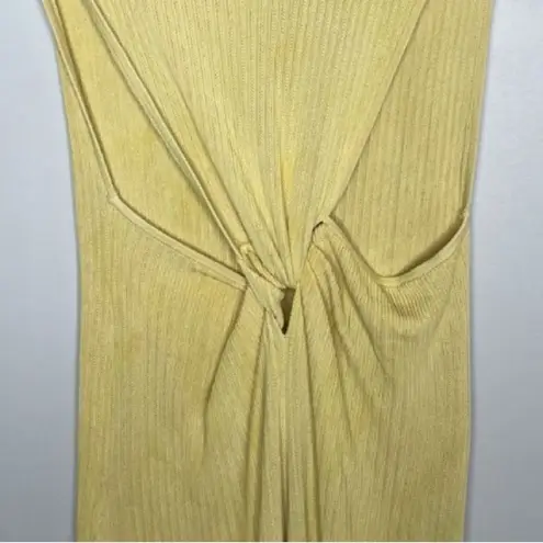 Proenza Schouler Yellow and Blue Sleeveless Dress Sundress Summer Tie Dye Dip M