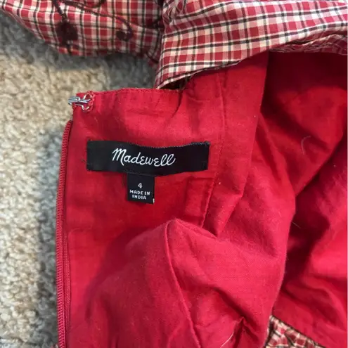 Madewell  Embroidered Bubble-Sleeve Midi Dress Size 4