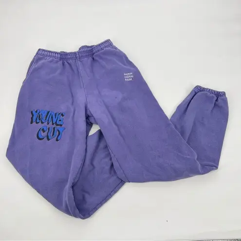 Maison Chateau Rouge Patalon Young Cut Violet Sweatpants Unisex (flaws) L Purple Size L