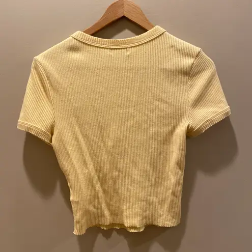 Urban Outfitters Yellow Crop Top