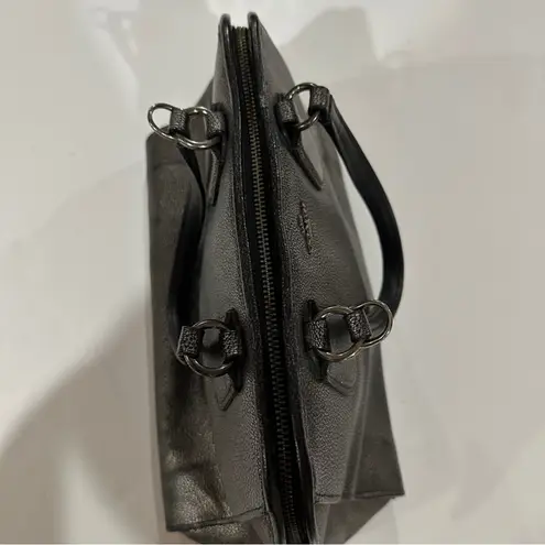 Coach  Nolita Gunmetal‎ Leather Metallic Satchel Shoulder Bag