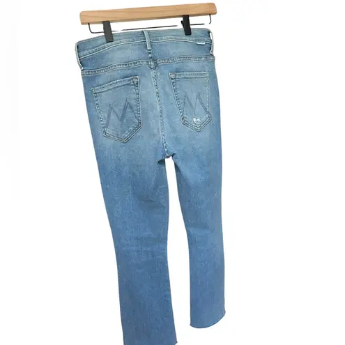 MOTHER The Insider Crop Step Fray Jeans – Thrilling Shots / Size 29 Blue