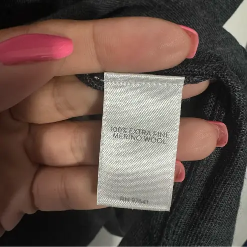 NWT J. Jill Washable Merino Wool Blouson Sleeve Pullover Gray Size XL Petite