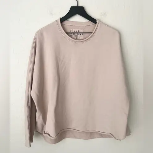 Frank & Eileen Anna Long Sleeve Capelet Sweatshirt Biscotti medium