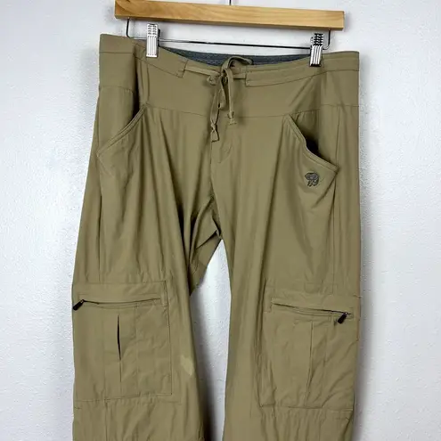 Mountain Hardwear  Womens Yuma Convertible Nylon Pants Size 8/32 Tan LIGHT STAINS