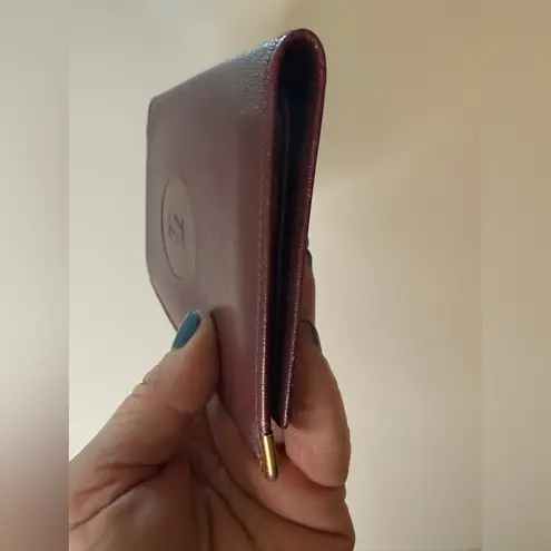Cartier Long Wallet Bordeaux Leather Classic Luxury, Excellent Condition Vintage