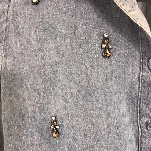 Ann Taylor Loft-Chambray Button Down Shirt-EUC-Sz SP - Image 4