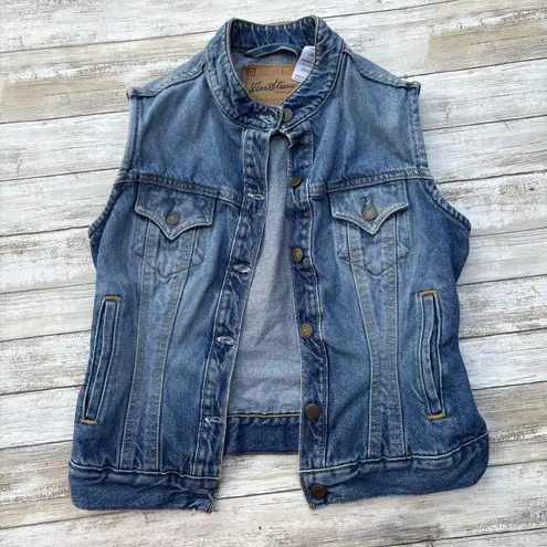 VTG Levi Strauss Denim Vest Sz Misses M 8