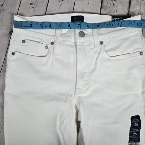 J. Crew Factory Flare crop white jean in signature stretch 25 NWT - Image 8