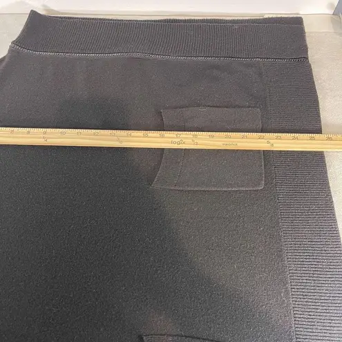 Karen Millen Poncho Size XS/S Black Wool Blend Turtle Neck Jeweled Quiet Luxury