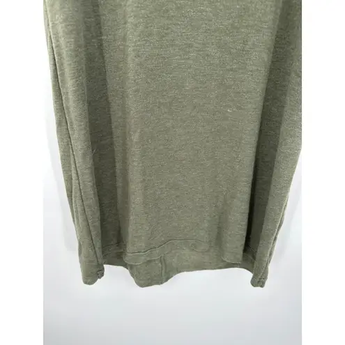 Caslon Green Cold Shoulder Midi Rayon Blend T-Shirt Dress Womens Size Small