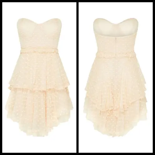 đź’•SPELL & THE GYPSY X FREE PEOPLEđź’• Mira Bustier RaRa Dress Ivory Large L NWT White