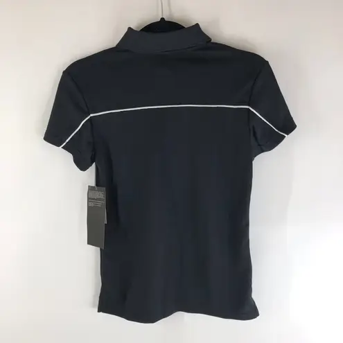 Tyr. Womens Alliance Tech Polo Short Sleeve Mesh Black XS