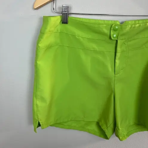 Merrell Shorts 12 Green Outdoor Casual Zip Pocket Lightweight Womens